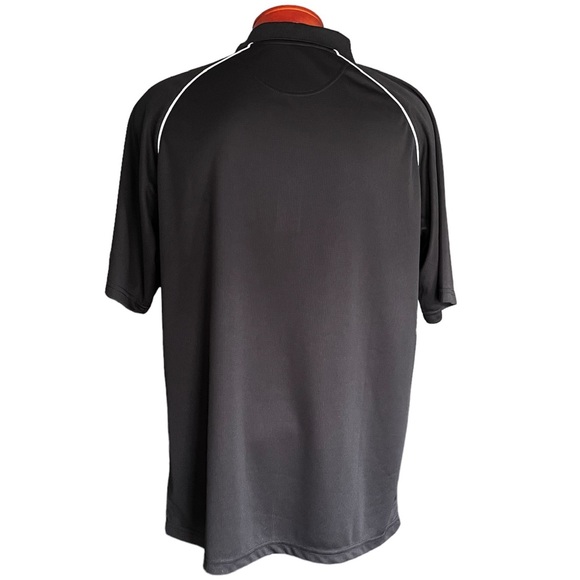 Reebok PlayDry Black 3 Button Polo Golf Shirt XL - Picture 2 of 6